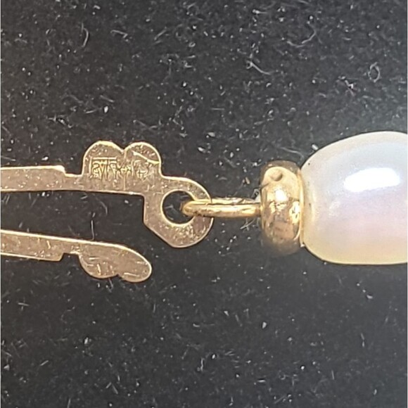 Winterthur Child's Freshwater Pearl Necklace 14k Gold Clasp Women's Pearl Choker - Picture 14 of 16